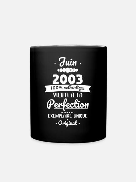 Anniversaire 20 ans - Juin 2003 Original - Mug uni - noir