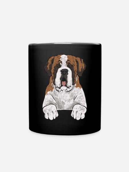 Saint-Bernard Chien Saint-Bernard - Mug uni - noir