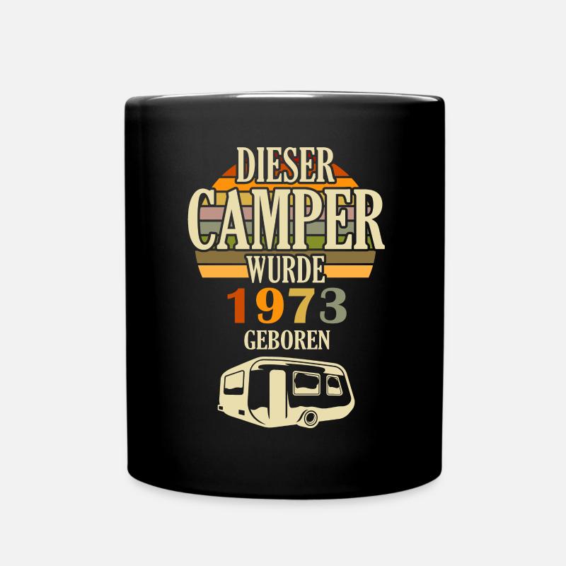 Dieser Camper ist 1973 geboren Camper Sprüche - Tasse einfarbig - Schwarz