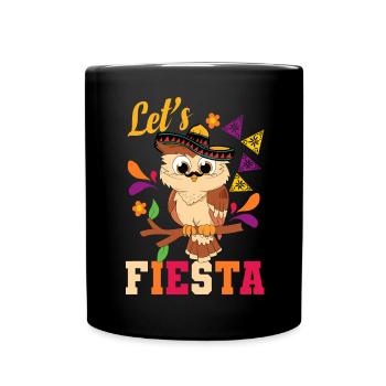 Let's Fiesta Ornithologist Owl Lover Birds Of Prey - Tasse einfarbig - Schwarz - Vorne