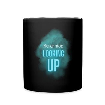 POSITIVE EINSTELLUNG MINDSET Motivation - Tasse einfarbig - Schwarz - Vorne