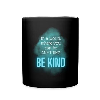 POSITIVE EINSTELLUNG MINDSET Motivation - Tasse einfarbig - Schwarz - Vorne