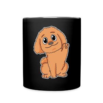 Caniche Chien Race Chien Chiens - Mug uni - noir - Devant