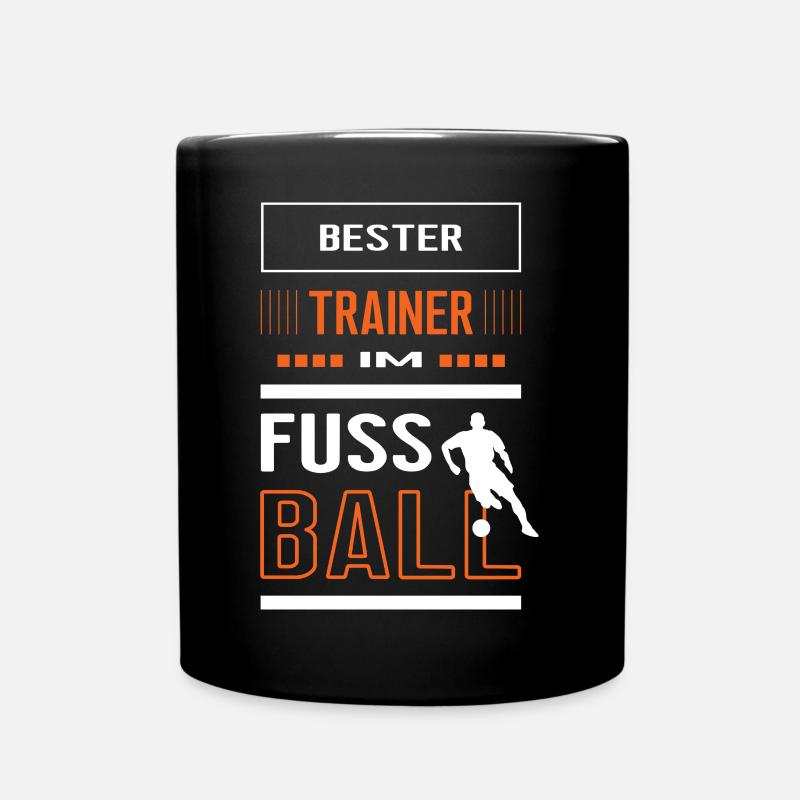 Fussball Trainer Bester Fussballtrainer Mannschaft - Tasse einfarbig - Schwarz