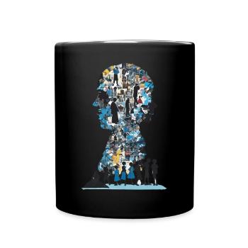 Le puzzle humain - Mug uni - noir - Devant