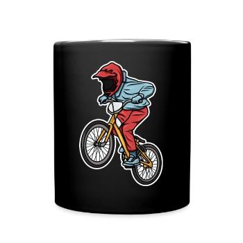 Funny BMX boy - Full Colour Mug - black - Front