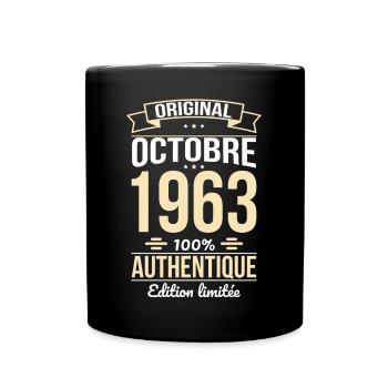 Anniversaire 60 ans - Original - Octobre 1963 - Mug uni - noir - Devant