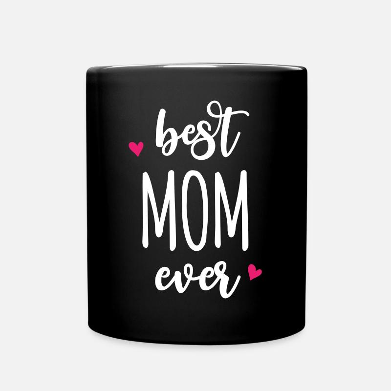 Beste Mutter aller Zeiten - Tasse einfarbig - Schwarz