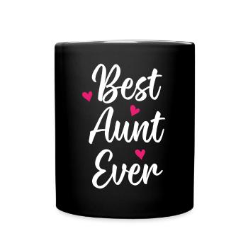 Best Aunt Ever - Full Colour Mug - black - Front
