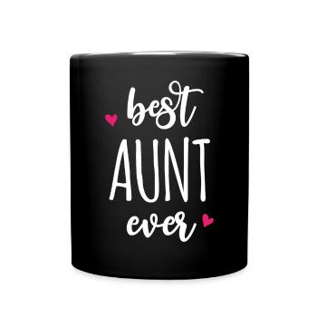 Best Aunt Ever - Full Colour Mug - black - Front