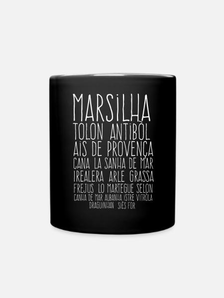 Marsilha Marseille en provencal - Mug uni - noir