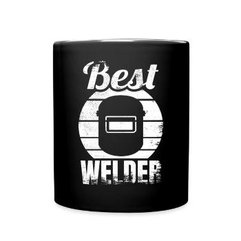 Soudeur - Mug uni - noir - Devant
