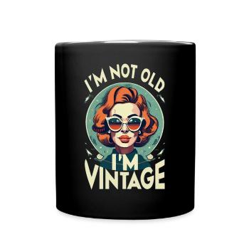 vintage Lady - Full Colour Mug - black - Front
