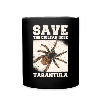 Tarantula Haustier Spinne Tarantulas Spinnen Tiere - Tasse einfarbig - Schwarz - Vorne