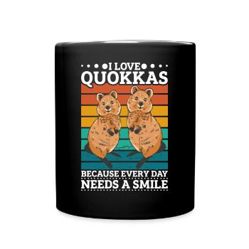 J'adore les quokkas - Mug uni - noir - Devant
