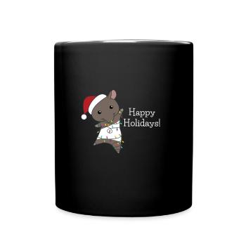 Tapir Christmas Tapirs Winter Animals - Full Colour Mug - black - Front