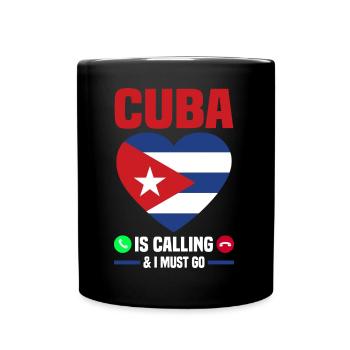 Kuba Flagge | Kubaner Kubanisch Karibik Geschenk - Tasse einfarbig - Schwarz - Vorne