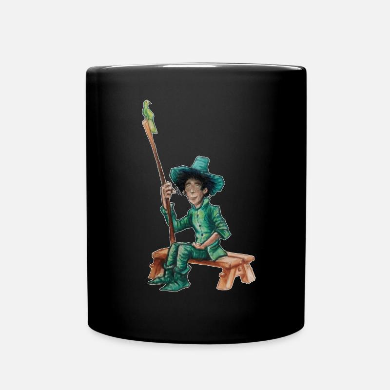 GreenVagrant, der grüne Wanderer - Tasse einfarbig - Schwarz