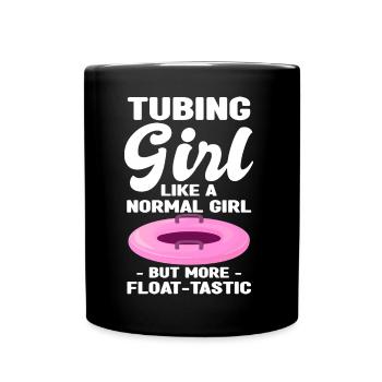 Rafting - Tasse einfarbig - Schwarz - Vorne