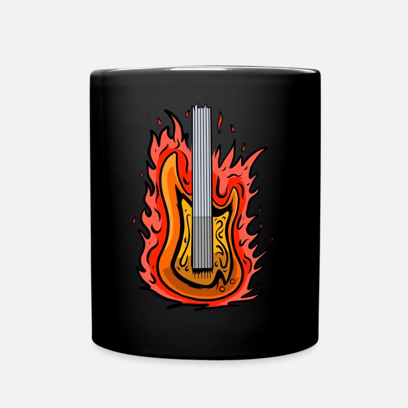 Cool Burning Guitare - Mug uni - noir