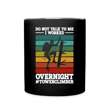 Turmbesteiger - Tasse einfarbig - Schwarz - Vorne