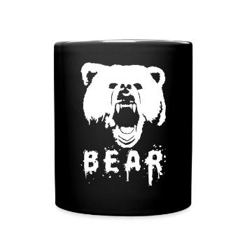 Bear - Full Colour Mug - black - Front