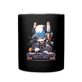 DJ Kawaii - Tasse einfarbig - Schwarz - Vorne