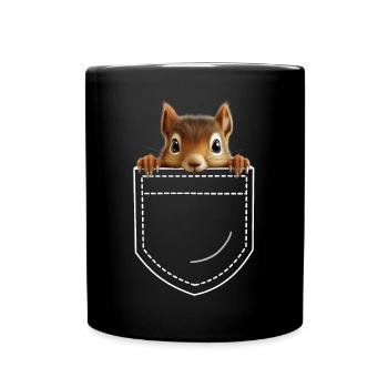 Écureuil - Mug uni - noir - Devant