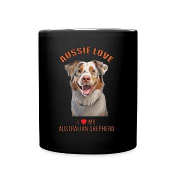 AUSSIE LOVE - Tolles Aussie T-Shirt !!! - Tasse einfarbig - Schwarz - Vorne