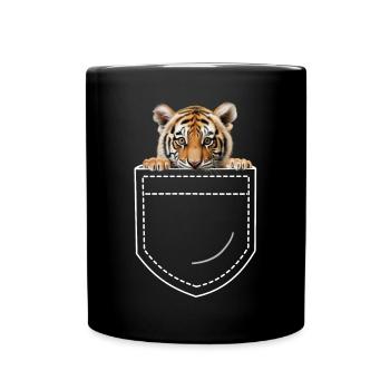 Tiger - Full Colour Mug - black - Front