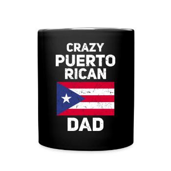 Puerto Rico | Puerto Ricaner Flagge Geschenkideen - Tasse einfarbig - Schwarz - Vorne