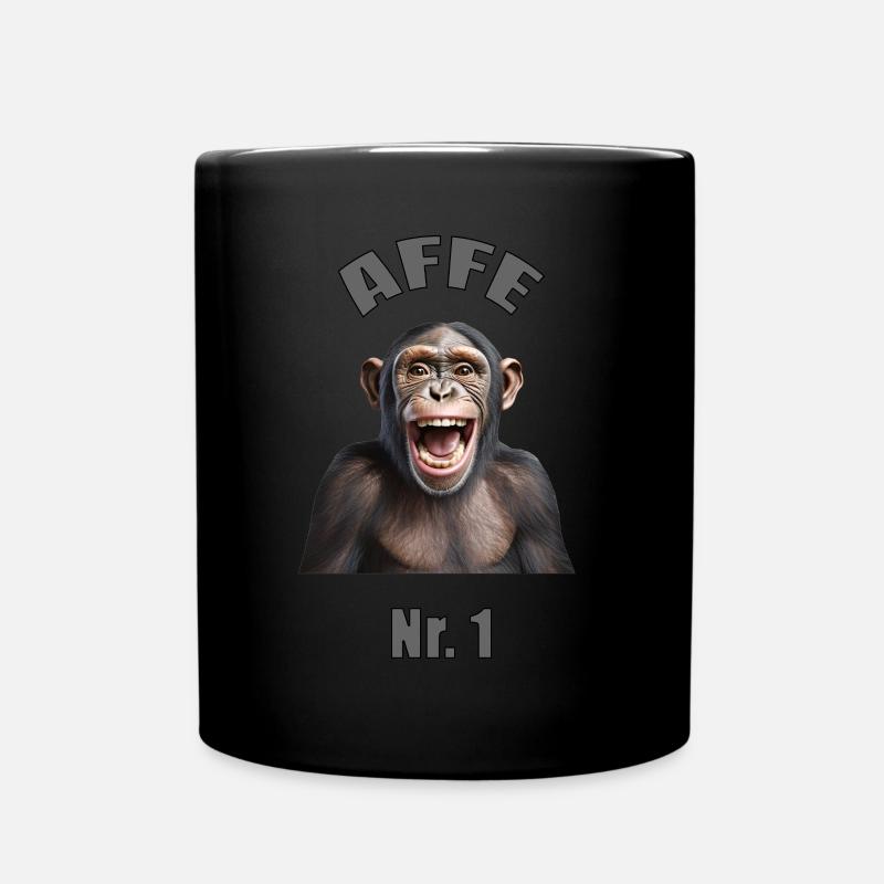 AFFE - Ein tolles Affen T-Shirt !!! - Tasse einfarbig - Schwarz