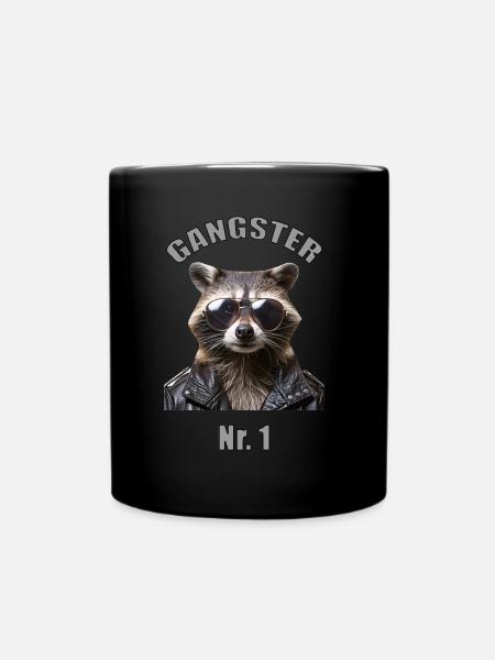 GANGSTER - Superbe t-shirt gangster !!! - Mug uni - noir