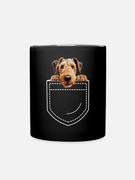 Chien Airdale Terrier - Mug uni - noir