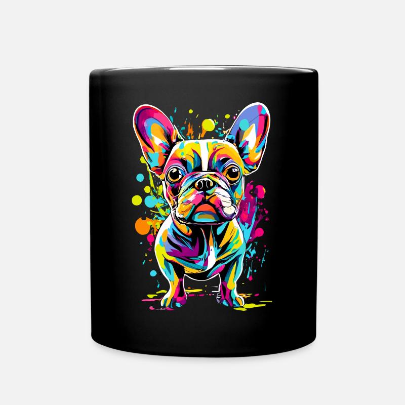 Bouledogue Français Coloré - Race de chien - Mug uni - noir