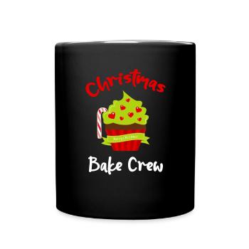 Christmas Bake Crew, Christmas Cookies Bake Crew - Full Colour Mug - black - Front