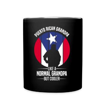 Puerto Rico Geschenkidee | Puerto Ricaner Heimat - Tasse einfarbig - Schwarz - Vorne