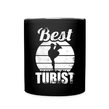 Bester Tubist - Tasse einfarbig - Schwarz - Vorne