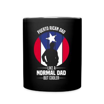 Puerto Rico Flagge | Puerto Ricaner Geschenkideen - Tasse einfarbig - Schwarz - Vorne