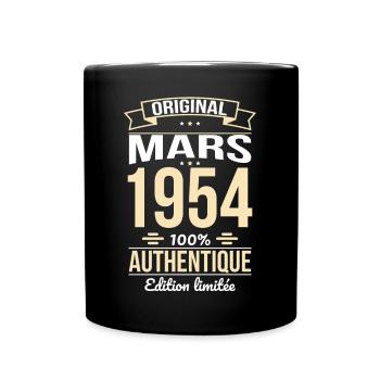 Anniversaire 70 ans - Original - Mars 1954 - Mug uni - noir - Devant