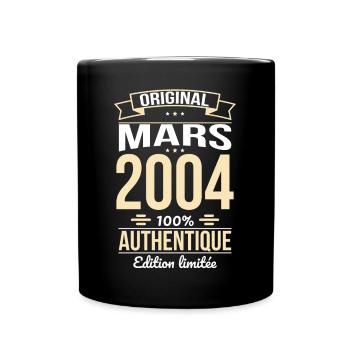 Anniversaire 20 ans - Original - Mars 2004 - Mug uni - noir - Devant