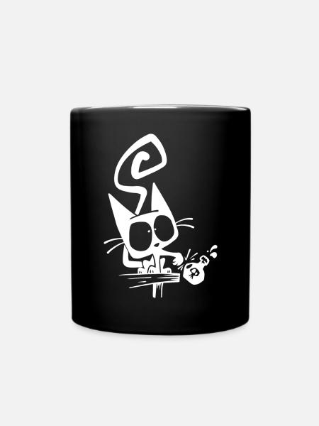 I do what I want Black cat - Mug uni - noir
