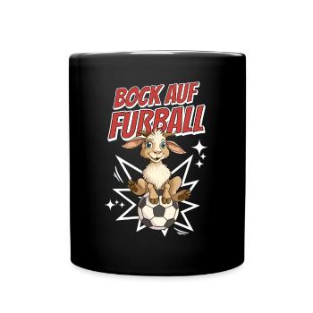 Fantaisie Football, Drôle, Humour, Jeu De Mots, Footballeur - Mug uni - noir - Devant
