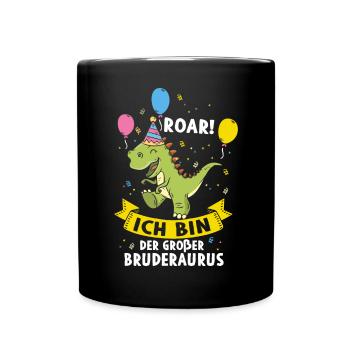 Je vais être un grand frère - Mug uni - noir - Devant