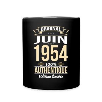 Anniversaire 70 ans - Original - Juin 1954 - Mug uni - noir - Devant