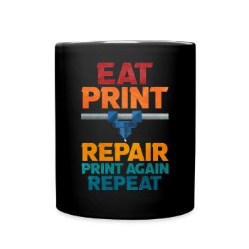 Impression 3D - Mug uni - noir - Devant