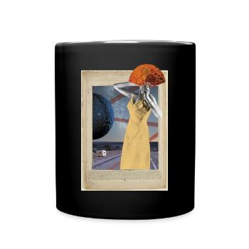 Voyageur Aventure Vanlife Route - Tasse einfarbig - Schwarz - Vorne
