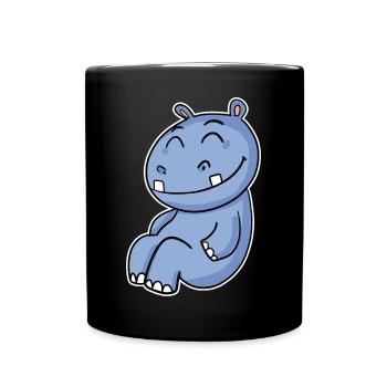 Hippopotame Hippopotame - Mug uni - noir - Devant