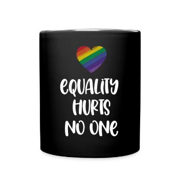 LGBT Pride Month - Equality Hurts No One - Full Colour Mug - black - Front