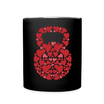 Kettlebell Workout Entraînement de fitness - Mug uni - noir - Devant